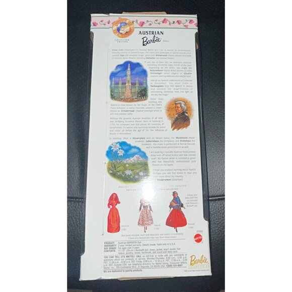 Barbie Dolls of the World Collector Edition Polish Austrian Spanish Swedish Thai - Picture 8 of 16